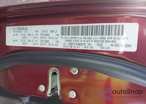 2017 Ram 1500 Laramie 4X4 5'7 Box from USA, damaged, VIN 1C6RR7NT2HS832570